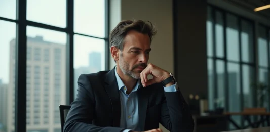 Ketevibumluzzas Ltd, éléments publics sur les origines et ambitions de cette entité Homme d'affaires en tenue professionnelle dans un bureau moderne