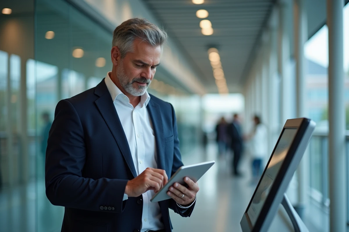 Homme étudiant près d